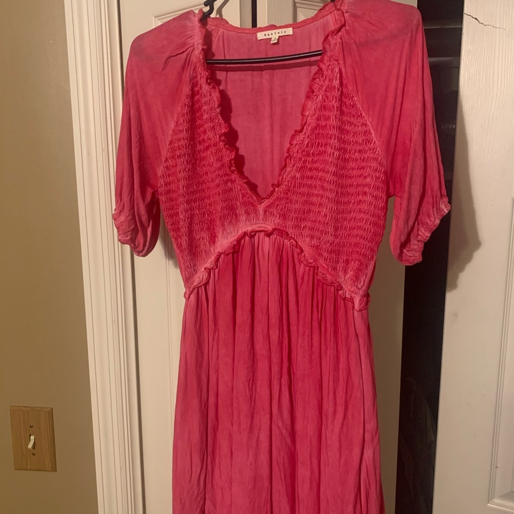 BaeVely hot pink dress, super cute, flattering, perfect for spring and summer